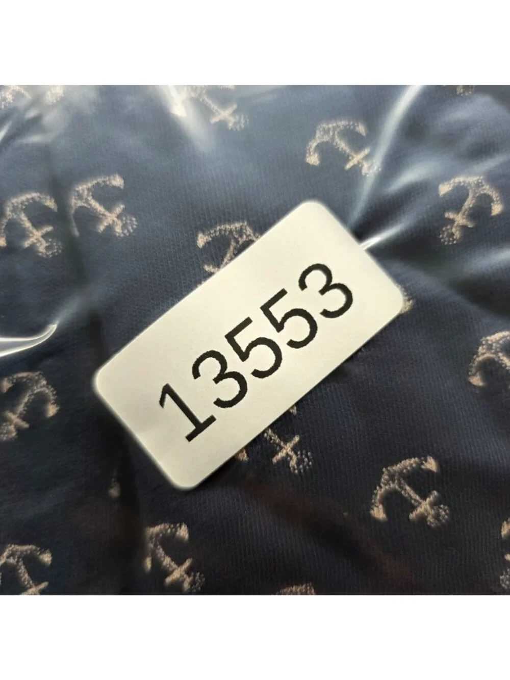 Mens Polo Ralph Lauren Navy Anchor Print Polo Shirt 100% Cotton Short Sleeve 3XB